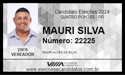 Candidato MAURI SILVA 2024 - QUATRO PONTES - Eleições