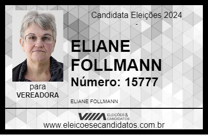 Candidato ELIANE FOLLMANN 2024 - MARECHAL CÂNDIDO RONDON - Eleições