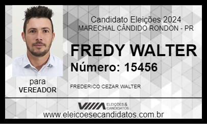 Candidato FREDY WALTER 2024 - MARECHAL CÂNDIDO RONDON - Eleições