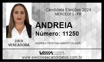 Candidato ANDREIA 2024 - MERCEDES - Eleições