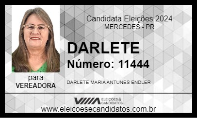 Candidato DARLETE 2024 - MERCEDES - Eleições