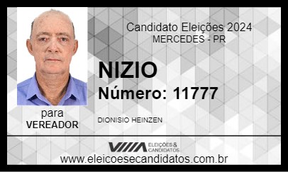 Candidato NIZIO 2024 - MERCEDES - Eleições