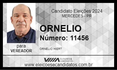 Candidato ORNELIO 2024 - MERCEDES - Eleições