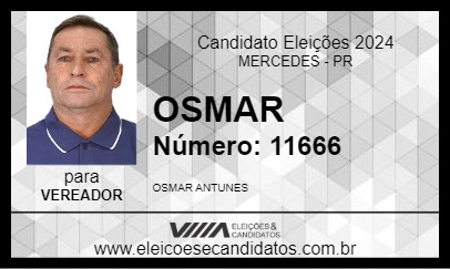 Candidato OSMAR 2024 - MERCEDES - Eleições