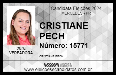 Candidato CRISTIANE PECH 2024 - MERCEDES - Eleições