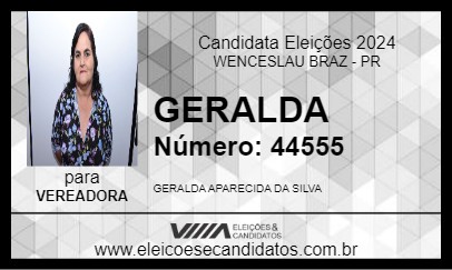 Candidato GERALDA 2024 - WENCESLAU BRAZ - Eleições