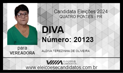 Candidato DIVA 2024 - QUATRO PONTES - Eleições