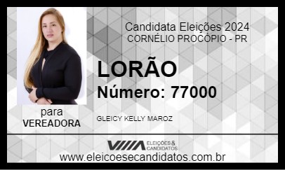 Candidato LORÃO 2024 - CORNÉLIO PROCÓPIO - Eleições