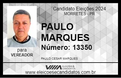 Candidato PAULO MARQUES 2024 - MORRETES - Eleições