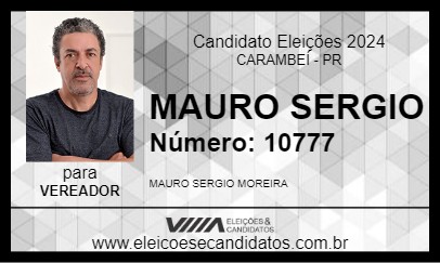 Candidato MAURO SERGIO 2024 - CARAMBEÍ - Eleições