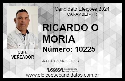 Candidato RICARDO O MORIA 2024 - CARAMBEÍ - Eleições