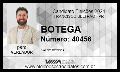 Candidato BOTEGA 2024 - FRANCISCO BELTRÃO - Eleições