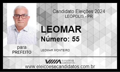 Candidato LEOMAR 2024 - LEÓPOLIS - Eleições