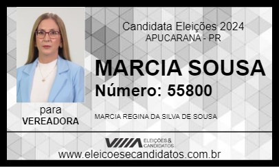 Candidato MARCIA SOUSA 2024 - APUCARANA - Eleições