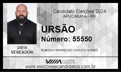 Candidato URSÃO 2024 - APUCARANA - Eleições