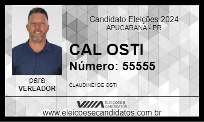 Candidato CAL OSTI 2024 - APUCARANA - Eleições