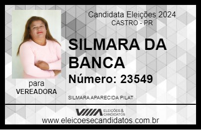 Candidato SILMARA DA BANCA 2024 - CASTRO - Eleições