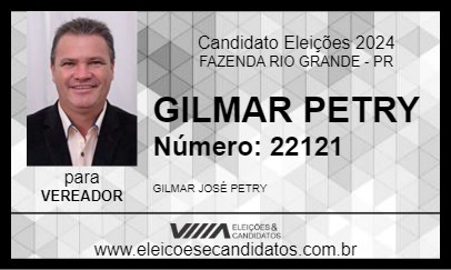 Candidato GILMAR PETRY 2024 - FAZENDA RIO GRANDE - Eleições