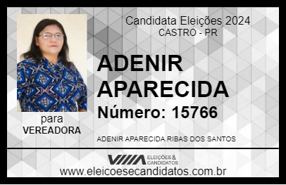 Candidato ADENIR APARECIDA 2024 - CASTRO - Eleições