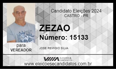 Candidato ZEZAO 2024 - CASTRO - Eleições