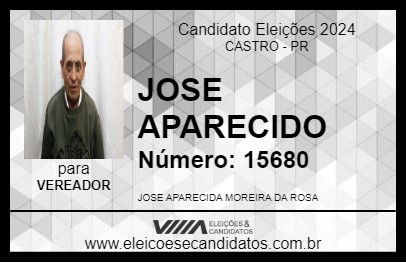 Candidato JOSE APARECIDO 2024 - CASTRO - Eleições