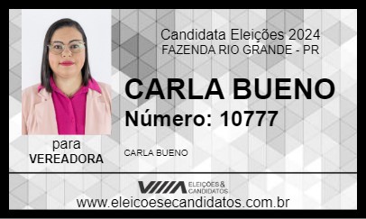 Candidato CARLA BUENO 2024 - FAZENDA RIO GRANDE - Eleições