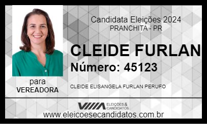 Candidato CLEIDE FURLAN 2024 - PRANCHITA - Eleições