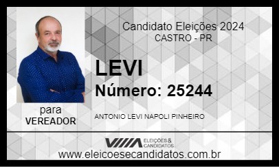 Candidato LEVI 2024 - CASTRO - Eleições