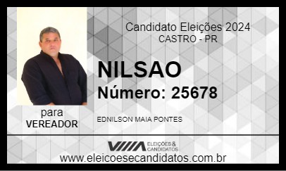 Candidato NILSAO 2024 - CASTRO - Eleições