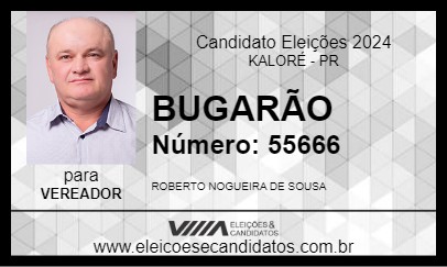 Candidato BUGARÃO 2024 - KALORÉ - Eleições