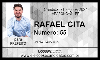 Candidato RAFAEL CITA 2024 - ARAPONGAS - Eleições