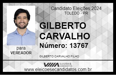 Candidato GILBERTO CARVALHO 2024 - TOLEDO - Eleições