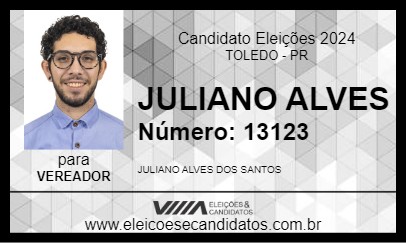 Candidato JULIANO ALVES 2024 - TOLEDO - Eleições