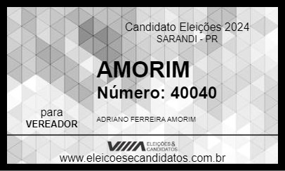 Candidato AMORIM 2024 - SARANDI - Eleições