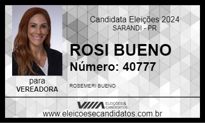 Candidato ROSI BUENO 2024 - SARANDI - Eleições