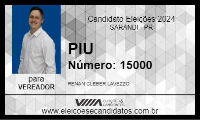 Candidato PIU 2024 - SARANDI - Eleições