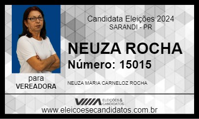 Candidato NEUZA ROCHA 2024 - SARANDI - Eleições