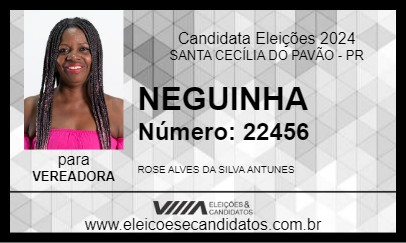 Candidato NEGUINHA 2024 - SANTA CECÍLIA DO PAVÃO - Eleições