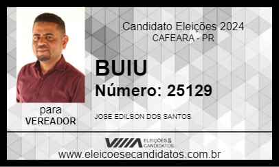 Candidato BUIU 2024 - CAFEARA - Eleições