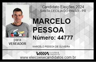 Candidato MARCELO PESSOA 2024 - SANTA CECÍLIA DO PAVÃO - Eleições