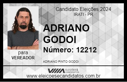 Candidato ADRIANO GODOI 2024 - IRATI - Eleições