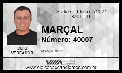 Candidato MARÇAL 2024 - IBAITI - Eleições