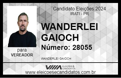 Candidato WANDERLEI GAIOCH 2024 - IRATI - Eleições