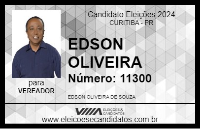 Candidato EDSON OLIVEIRA 2024 - CURITIBA - Eleições