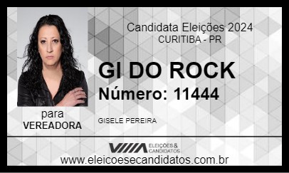 Candidato GI DO ROCK 2024 - CURITIBA - Eleições