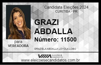 Candidato GRAZI ABDALLA 2024 - CURITIBA - Eleições