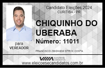 Candidato CHIQUINHO DO UBERABA 2024 - CURITIBA - Eleições