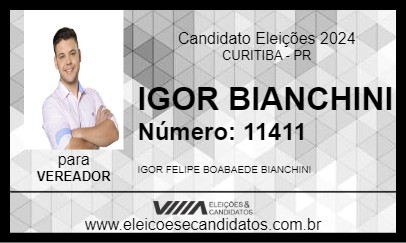 Candidato IGOR BIANCHINI 2024 - CURITIBA - Eleições