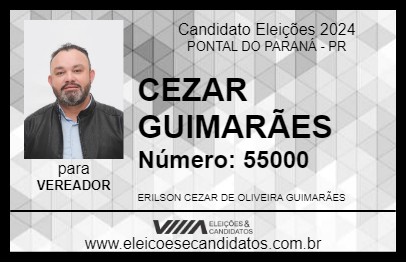 Candidato CEZAR GUIMARÃES 2024 - PONTAL DO PARANÁ - Eleições