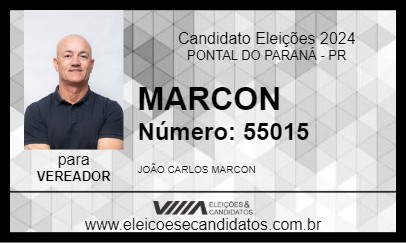 Candidato MARCON 2024 - PONTAL DO PARANÁ - Eleições